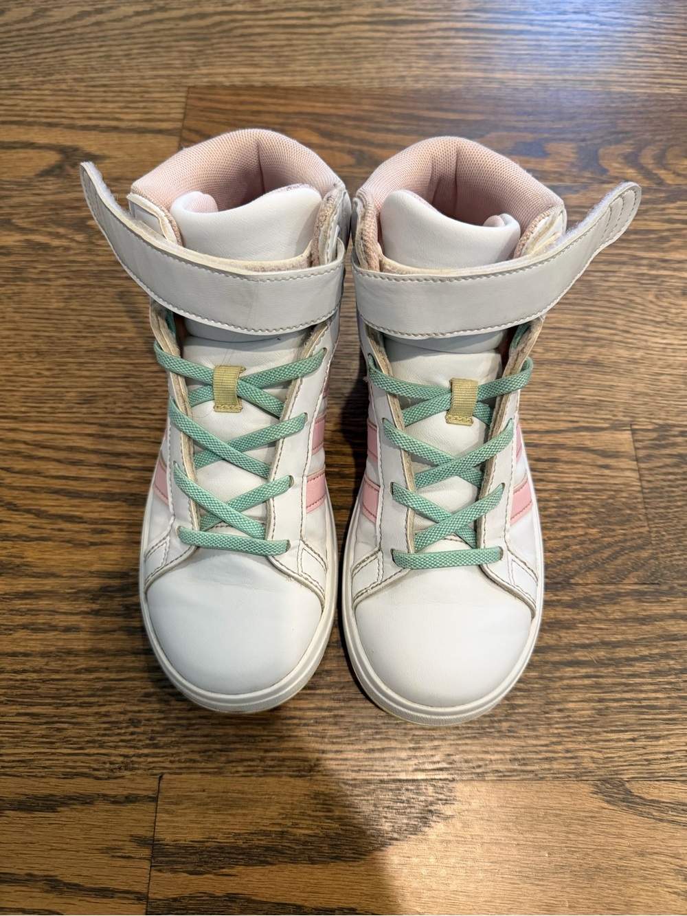 Girls Adidas High Top Sneakers – Size 2.5